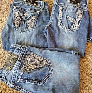 Miss me Jean's sz 28 3 pairs